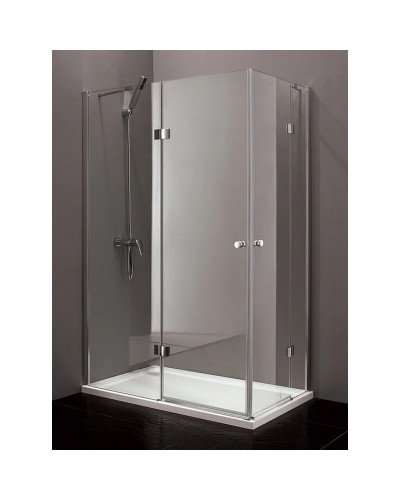 Душевой уголок Cezares Verona 120x90 см текстурное стекло VERONA-W-AH-2-120/90-P-Cr-L