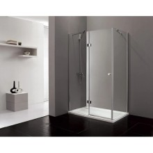 Душевой уголок Cezares Verona 90x100 см текстурное стекло VERONA-W-AH-1-90/100-P-Cr-L