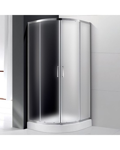Душевой уголок Cezares Molveno R-2 80х80 MOLVENO-R-2-80-P-Cr профиль Хром стекло рифленое
