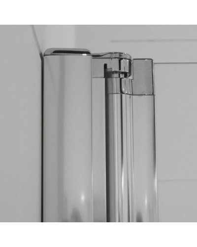 Душевой уголок Cezares Elena 100x90 см текстурное стекло ELENA-W-ASH-1-100/90-P-Cr-R