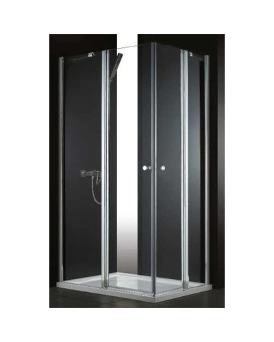 Душевой уголок Cezares Elena 120x100 см текстурное стекло ELENA-W-AH-2-120/100-P-Cr-L