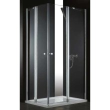 Душевой уголок Cezares Elena 100x90 см текстурное стекло ELENA-W-AH-2-100/90-P-Cr-R