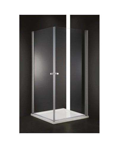 Душевой уголок Cezares Elena 90x90 см текстурное стекло ELENA-W-A-2-90-P-Cr