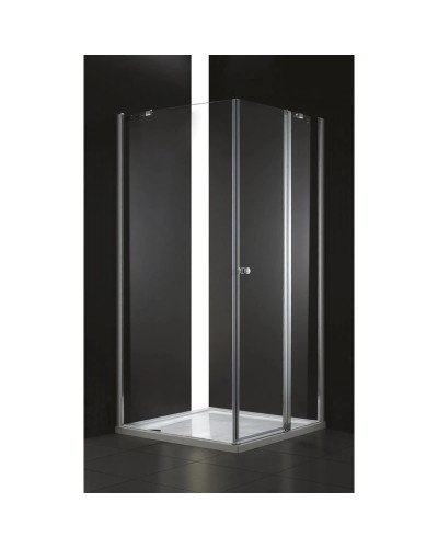 Душевой уголок Cezares Elena 90x90 см текстурное стекло ELENA-W-A-12-90-P-Cr-R