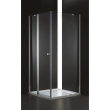Душевой уголок Cezares Elena 90x90 см текстурное стекло ELENA-W-A-12-90-P-Cr-L