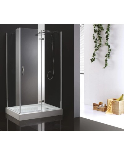 Душевой уголок Cezares Bergamo 120x100 см текстурное стекло BERGAMO-W-AH-1-120/100-P-Cr-R