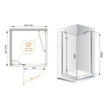 Душевой уголок Cezares Bergamo 100x100 см прозрачное стекло BERGAMO-W-A-1-100-C-Cr-R