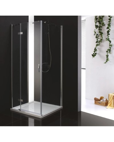 Душевой уголок Cezares Bergamo 90x90 см прозрачное стекло BERGAMO-W-A-1-90-C-Cr-L