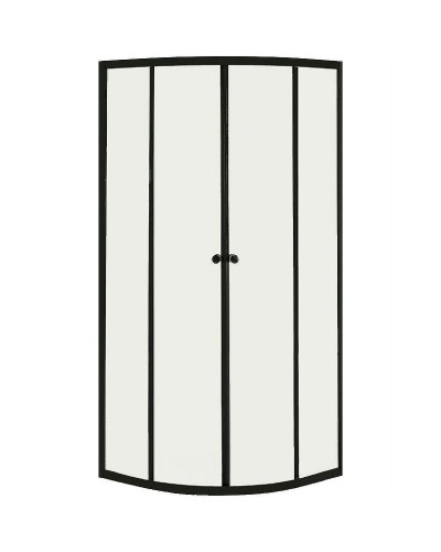 Душевой уголок Orange E01-090TB/G 90x90 профиль Черный стекло прозрачное