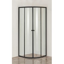 Душевой уголок Orange E01-090TB/G 90x90 профиль Черный стекло прозрачное