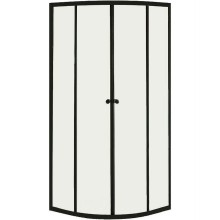 Душевой уголок Orange E01-100TB/G 100x100 профиль Черный стекло прозрачное