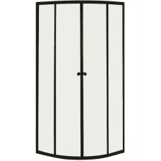 Душевой уголок Orange E01-100TB/G 100x100 профиль Черный стекло прозрачное