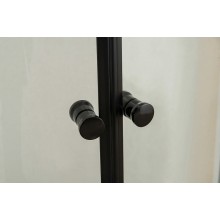 Душевой уголок Orange E01-100TB/G 100x100 профиль Черный стекло прозрачное