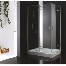 Душевой уголок Cezares Bergamo 120x100 см прозрачное стекло BERGAMO-W-AH-2-120/100-C-Cr-L