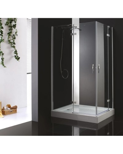 Душевой уголок Cezares Bergamo 120x90 см текстурное стекло BERGAMO-W-AH-2-120/90-P-Cr-L