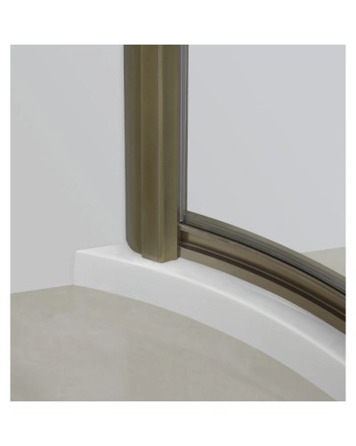 Душевой уголок Cezares Modena 90x90 см текстурное стекло MODENA-R-2-90-P-Br