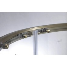 Душевой уголок Cezares Modena 90x90 см текстурное стекло MODENA-R-2-90-P-Br