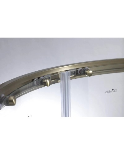 Душевой уголок Cezares Modena 90x90 см текстурное стекло MODENA-R-2-90-P-Br