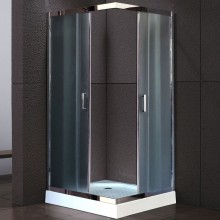 Душевой уголок Royal Bath HPD 80х80 RB80 HPD-C-CH без поддона профиль Хром стекло рифленое