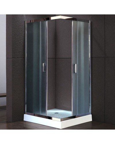 Душевой уголок Royal Bath HPD 120х120 RB1212 HPD-C-CH без поддона профиль Хром стекло рифленое