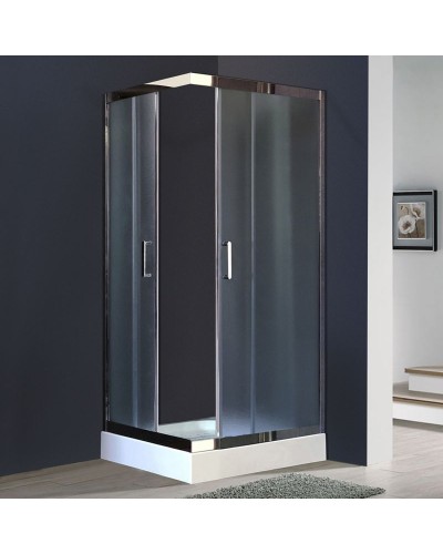 Душевой уголок Royal Bath HPD 90х80 RB8090 HPD-C-CH без поддона профиль Хром стекло рифленое