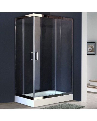 Душевой уголок Royal Bath HPD 120х90 RB9120 HPD-T-CH без поддона профиль Хром стекло прозрачное