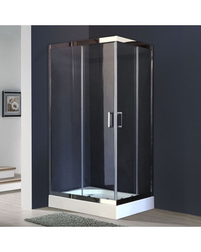 Душевой уголок Royal Bath HPD 120х100 RB1120 HPD-T-CH без поддона профиль Хром стекло прозрачное
