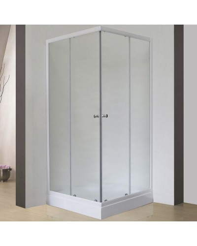 Душевой уголок Royal Bath HPD 80х80 RB 80 HPD-C без поддона профиль Белый стекло матовое