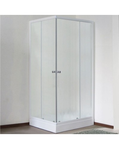Душевой уголок Royal Bath HPD 90х80 RB 8090 HPD-C без поддона профиль Белый стекло матовое