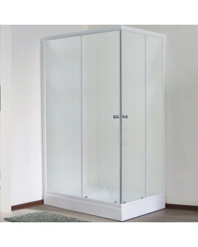 Душевой уголок Royal Bath HPD 100х80 RB 8100 HPD-C без поддона профиль Белый стекло матовое