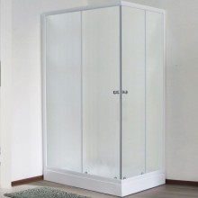 Душевой уголок Royal Bath HPD 120х100 RB 1120 HPD-C без поддона профиль Белый стекло матовое