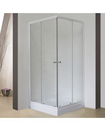 Душевой уголок Royal Bath HPD 75х75 RB75HPD-C без поддона профиль Белый стекло матовое
