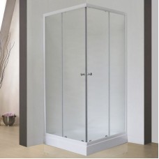 Душевой уголок Royal Bath HPD 75х80 RB8075HPD-C без поддона профиль Белый стекло матовое