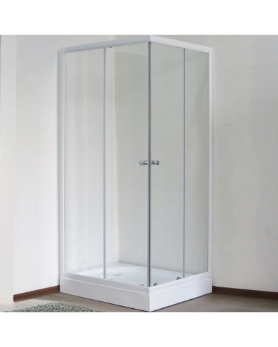 Душевой уголок Royal Bath HPD 75х85 RB8575HPD-T без поддона профиль Белый стекло прозрачное