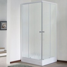 Душевой уголок Royal Bath HPD 75х90 RB9075HPD-C без поддона профиль Белый стекло матовое