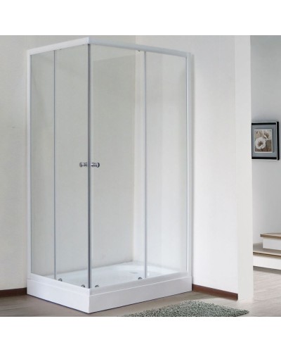 Душевой уголок Royal Bath HPD 75х95 RB9575HPD-T без поддона профиль Белый стекло прозрачное