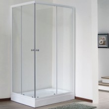Душевой уголок Royal Bath HPD 75х100 RB1075HPD-T без поддона профиль Белый стекло прозрачное