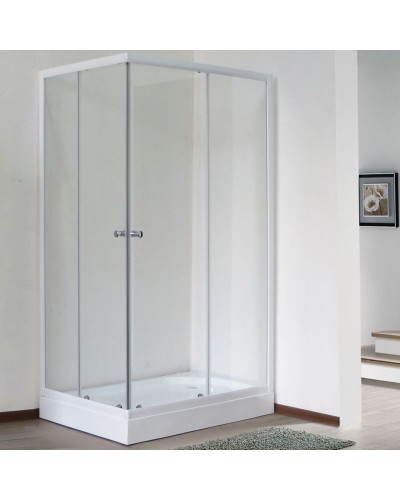 Душевой уголок Royal Bath HPD 75х115 RB11575HPD-T без поддона профиль Белый стекло прозрачное