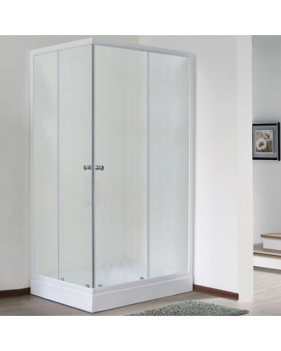 Душевой уголок Royal Bath HPD 75х115 RB11575HPD-C без поддона профиль Белый стекло матовое