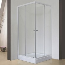 Душевой уголок Royal Bath HPD 85х80 RB8085HPD-T без поддона профиль Белый стекло прозрачное