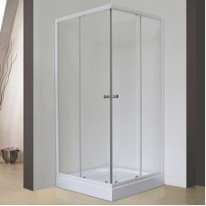 Душевой уголок Royal Bath HPD 85х80 RB8085HPD-T без поддона профиль Белый стекло прозрачное