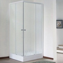 Душевой уголок Royal Bath HPD 85х95 RB9585HPD-C без поддона профиль Белый стекло матовое