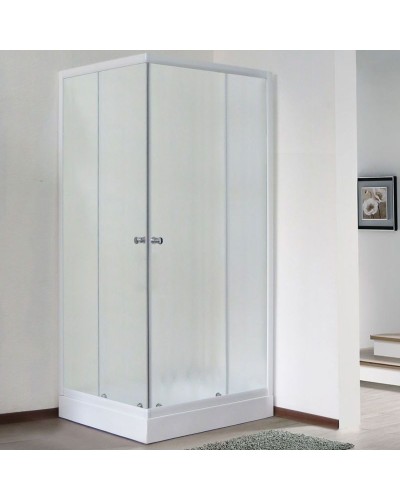 Душевой уголок Royal Bath HPD 85х95 RB9585HPD-C без поддона профиль Белый стекло матовое