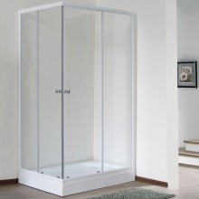Душевой уголок Royal Bath HPD 85х100 RB1085HPD-T без поддона профиль Белый стекло прозрачное