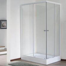 Душевой уголок Royal Bath HPD 85х115 RB11585HPD-T без поддона профиль Белый стекло прозрачное