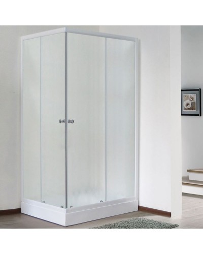 Душевой уголок Royal Bath HPD 85х120 RB1285HPD-C без поддона профиль Белый стекло матовое