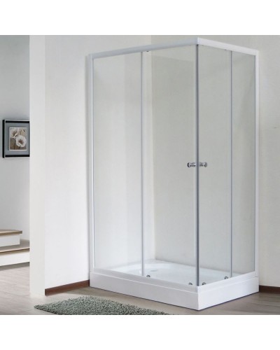 Душевой уголок Royal Bath HPD 95х120 RB1295HPD-T без поддона профиль Белый стекло прозрачное