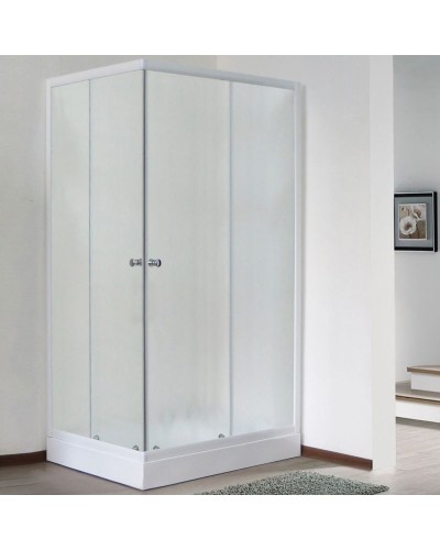 Душевой уголок Royal Bath HPD 100х115 RB11510HPD-C без поддона профиль Белый стекло матовое