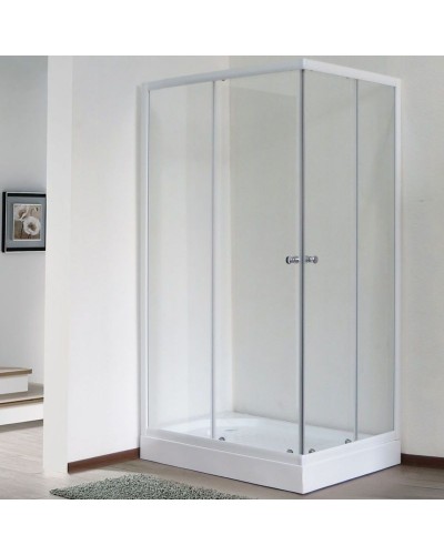 Душевой уголок Royal Bath HPD 100х120 RB1210HPD-T без поддона профиль Белый стекло прозрачное