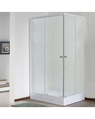Душевой уголок Royal Bath HPD 100х120 RB1210HPD-C без поддона профиль Белый стекло матовое